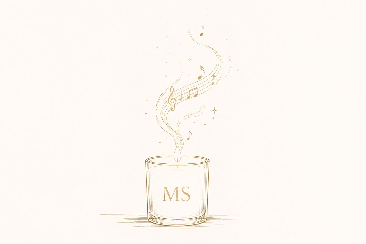 Mia Soléa Duftkerzen sind parfum-inspirierte Duftwelten mit passender Musik. Die Verbindung von Duft und Playlist schafft eine besondere Atmosphäre und macht jede Kerze zu mehr als einer klassischen Duftkerze.